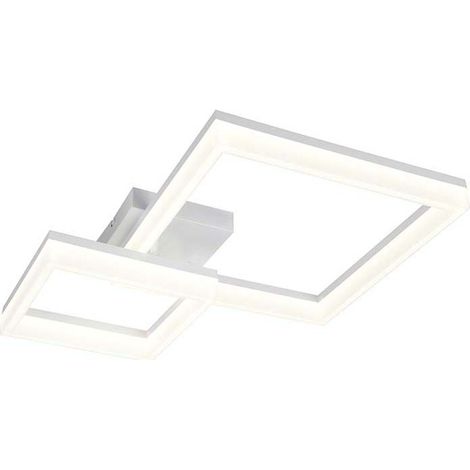 Deckenleuchte Deckenlampe Wohnzimmerlampe Metall weiß SMD LED L 62 cm (1/5)