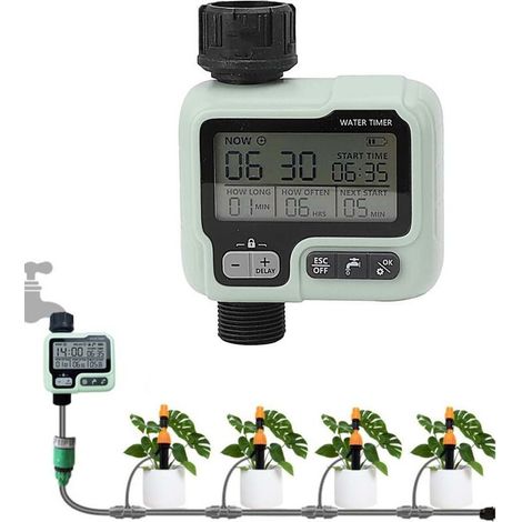HCT-322 Programmierbarer Bewässerungstimer (manuell/automatisch), Batterie nicht im Lieferumfang enthalten