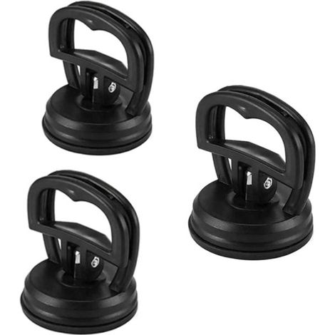 pièces - Mini débosseleur de voiture - Ventouse - Extracteur de bosses - Ventouse - Ventouse extra forte - Support de plaque - Ventouse - Noir - 5,8 cm x 6,5 cm - ABS (1/5)