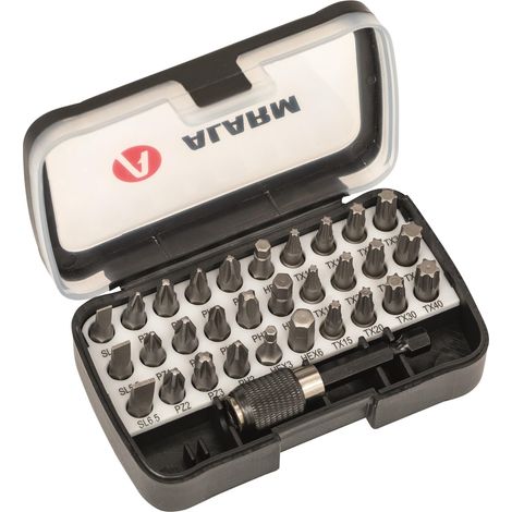 Jeu de 31 embouts pour visseuse sans fil (fente, PH, PZ, Torx, Hex, support magnétique)