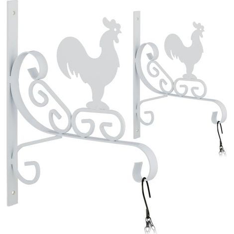 Set of 2 Hanging Basket Brackets (1/5)