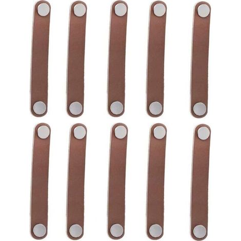 LangRay 10 pièces 128mm rétro en cuir tiroir poignées de porte / boutons / poignées / pour armoire penderie porte-documents valise armoire à vin bote en bois bote cadeau bote à chaussures matériel de