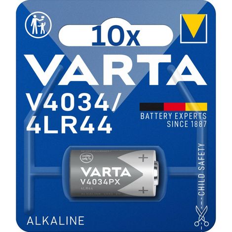 10x Varta Photobatterie V4034 4LR44 Alkaline 6V / 100mAh (1/5)