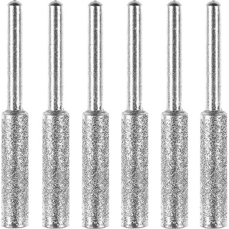 Lime à pierre de meulage de 4,8 mm - Lime à pierre de meulage plaquée titane pour tronçonneuse diamantée - Lime pour aiguiser précis, rapide et facile de la lame de scie à chaîne (1/5)