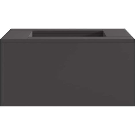 Feuerstelle Schwarz 60 x 60 x 30 cm Stahl