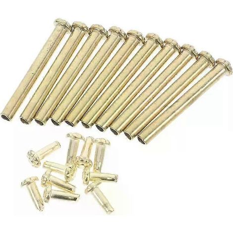 Kit de réparation pour ventilateur à main avec 10 rivets, clous et accessoires de remplacement pour axe pliable - Accessoires métalliques - JXLGV (1/5)