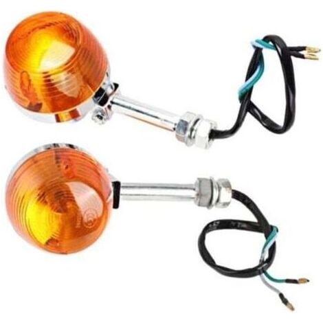 Clignotant, Clignotant 2 Pièces, Clignotant 12V Adapté pour Honda C70 CT70 CT90 XL100 CB350 CM400 CB450 CB750 (1/3)