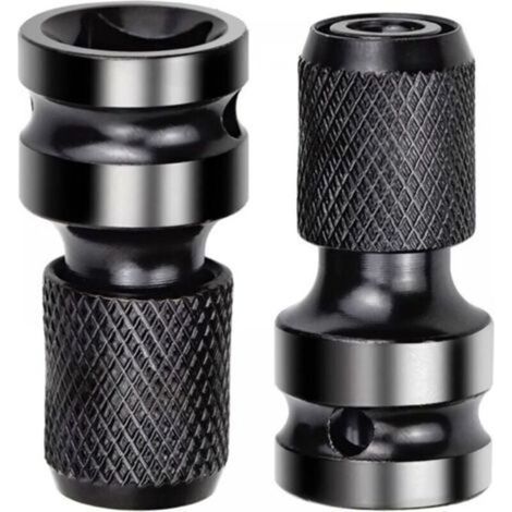 Stück 1/2"-Vierkant-auf-1/4"-Steckschlüssel-Adapter, Schlagschrauber-Adapter, Schnellverschluss-Adapter für Schlagschrauber-Ratschen und Schraubendreher-Bithalter (1/4)