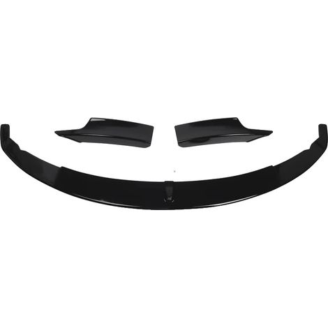 Labio divisor frontal, reemplazo directo, plástico ABS duradero, negro brillante. (1/2)