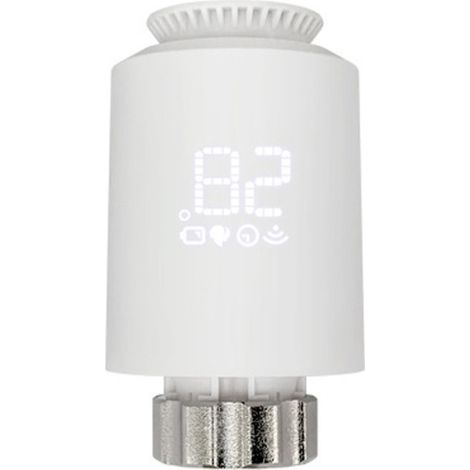 Robinet thermostatique Tuya Zigbee pour radiateur – contrôle sans fil app, régulateur température, compatible Google Home (1/5)