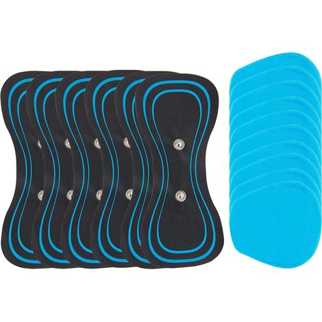 EMS-Massagepads für Nacken und Hüfte, Ersatzset, Pflaster zur Linderung von Muskelschmerzen  04168-AquaForge