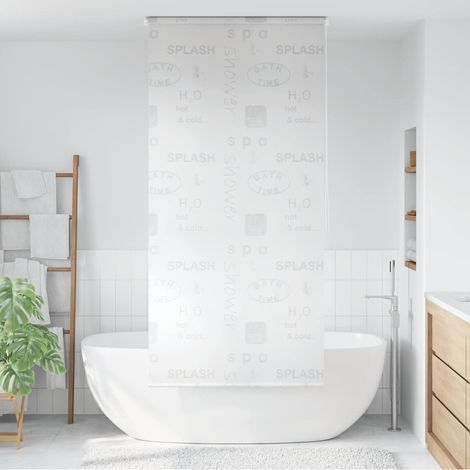 Store de douche 80x240 cm, motif éclaboussures