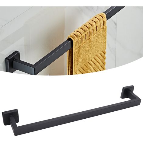 Porte-serviettes/porte-accessoires de salle de bain/porte-serviettes en acier inoxydable 304 noir (1/5)