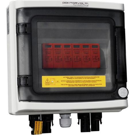 Photovoltaik-Verteiler DC 1000V T2 IP65 Elektroverteiler für 2 Strings Doktorvolt DV-9474-FOT-258-DC (1/5)