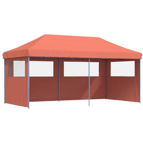 Party Tent Folding Terracotta 292 x 580 x 315 cm Oxford Fabric vidaXL