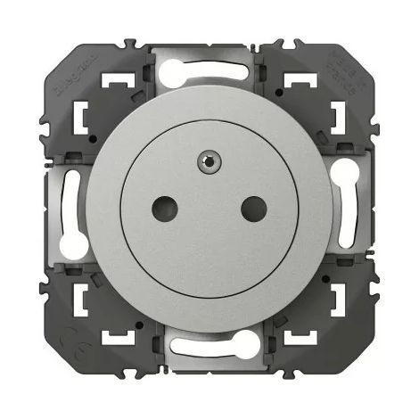 Legrand 600435 Prise de courant dooxie 2P+T 16A finition aluminium
