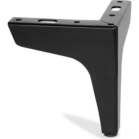pata metálica modelo dyra h100-h120 acabado negro y blanco mate acabado negro mate altura h120 (1/2)