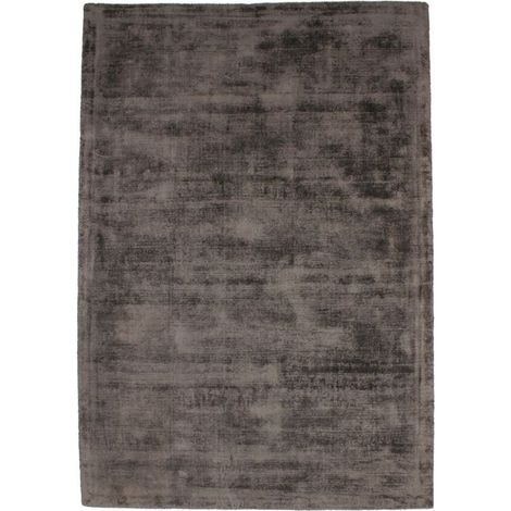LUXURY - Tapis en viscose effet soyeux taupe 120x170 (1/4)