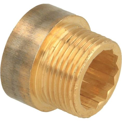 Rallonge de robinet 1'' x 15 mm laiton rouge