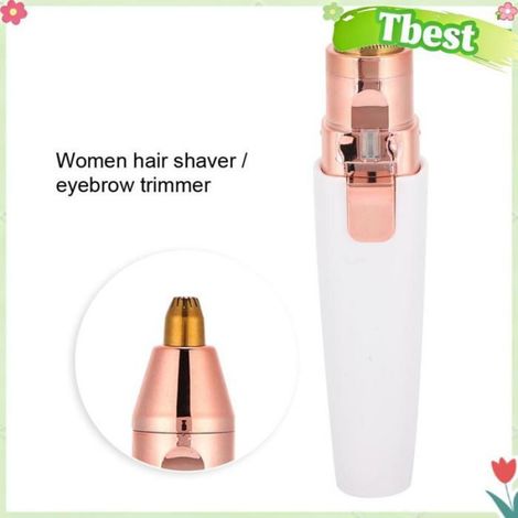 Tbest Machine d'épilation pour femmes Rasoir à Cheveux électrique 2 en 1 en Forme de Rouge à Lèvres pour electromenager rasoir (1/4)