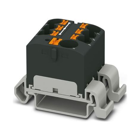 Bloc de distribution Phoenix Contact 7 voies, raccordement Enfichable, section de fils 24 à 10 AWG, 32A, 450 V ( Prix pour Paquet de 8 )