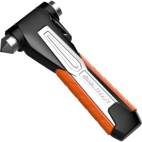 Portable Marteau sécurité Voiture,Haut de Gamme L'acier au tungstène Voiture Marteau,avec Ceinture Sécurité Cutter, Camping, Voyage d'urgence Échapper Outil-Black (1/5)