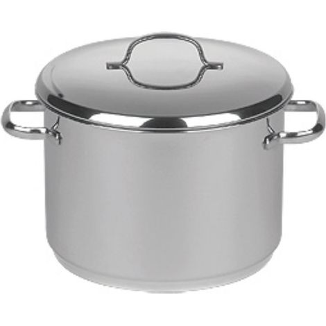 Riess Topf Cristall mit Deckel hoch Ø24cm 7,3 Liter Edelstahl