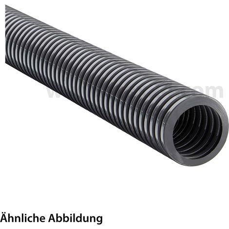 FLEXA ROHRflex PA 6-S Wellschlauch / Wellrohr Polyamid PA6 Brandschutz gering AD 34,5mm, ID 29,0mm schmales Profil, Mindestbiegeradius bewegt 120,0mm - 1 Meter