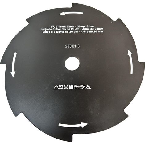 Lame à brosse 8 dents 69600120331 - compatible débroussailleuse SRM