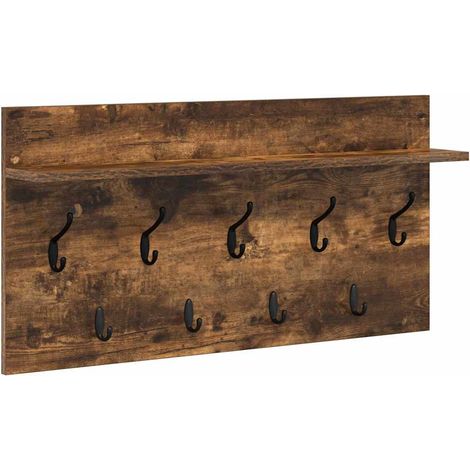 Maison Exclusive - Wandmontierter nachttisch Geräucherte Eiche 80