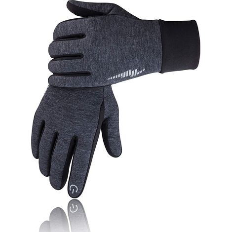 Gants d'hiver pour hommes et femmes, gants tactiles, gants chauds pour temps froid, gants de travail adaptés à la course à pied, à la conduite, au vélo et à la randonnée. (1/5)