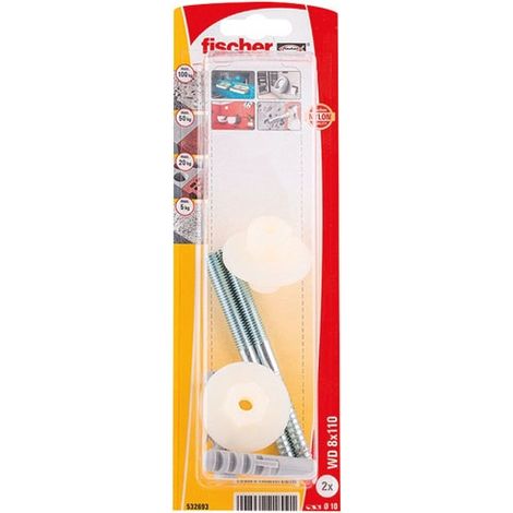 Wanddübel WD 8x110 Waschbecken/Urinale Blister à 2 - Fischer