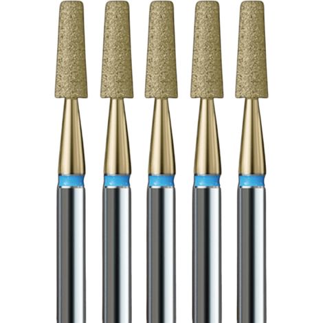 Lot de 5 coupe-cuticules standard - Cône tronqué avec revêtement doré (1/2)