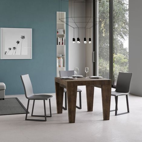 Tavolo SPIMBO 90X90 allungabile a 180 cm Noce (1/5)