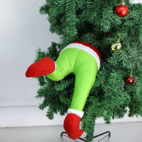 Weihnachtsbaumschmuck, Elfenbeine vom Weihnachtsmann, Weihnachtsdekorationen, Plüsch-Türdekorationen, Christbaumschmuck für Zuhause