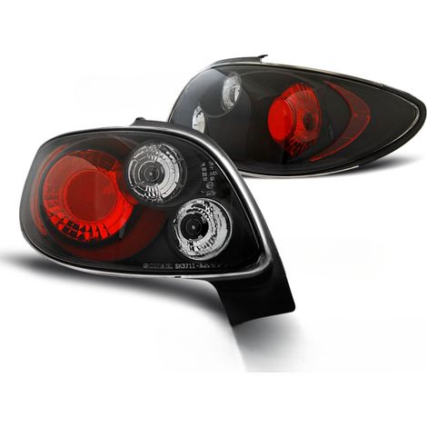 Paire de feux arriere Peugeot 206cc de 10/1998 a 2005 noir-27336222 (1/3)