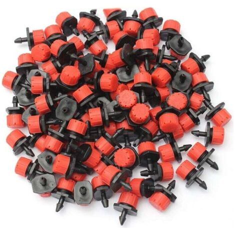 Ensemble de 100 goutteurs pour arrosage, buses d'arrosage de jardin, arrosage goutte à goutte automatique (1/4)