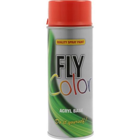 FLY Color Acryl-Sprühlack RAL 2002 Ziegelrot glänzend 400 ml (1/3)
