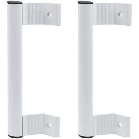 2 Pack Sliding Glass Door Handle for Sliding Patio Door, Aluminum Alloy, White (1/4)