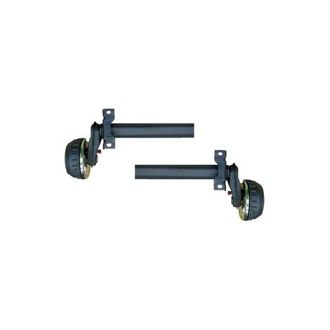 Maxter – Demi-essieux freinés ALKO 1300 kg à souder – Moyeux 4 trous entraxe 130 mm – Roulements à cartouche pour durabilité