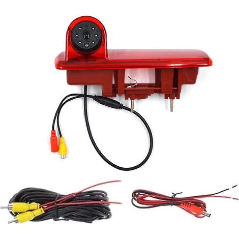 Caméra de recul avec feu stop haute résolution et vision nocturne infrarouge pour Opel Vivaro et Renault Trafic (1/5)