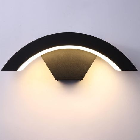 18W LED Applique Murales, Moderne Intérieur Extérieur Lampe Murale, Applique murale Étanche IP65 pour Chambre Escalier Couloir Cour Terrasse, 3000K Bl (1/5)