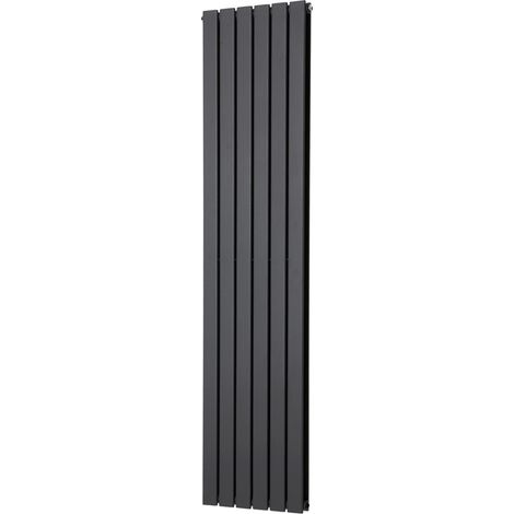 Warmehaus Anthracite Radiator Flat Panel Vertical Double Column Radiators 1800x408mm (1/4)