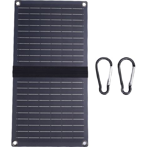 Panneau solaire pliable 16W 5V en silicium monocristallin IP67, étanche à la pluie, chargeur Portable USB A Type C pour Camping en plein air (1/5)