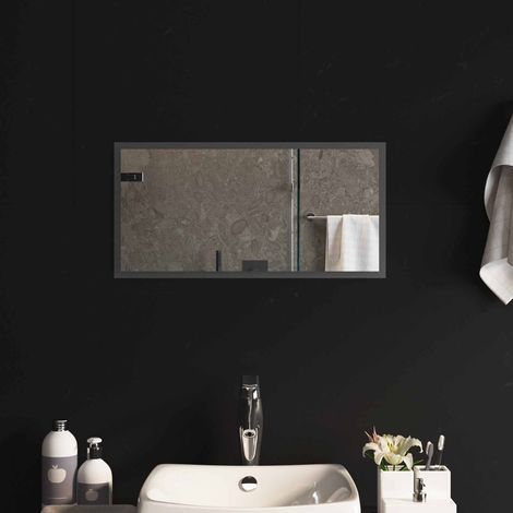 Teenpull – LED-Badezimmerspiegel Transparent 60 x 30 cm Gehärtetes Glas (1/5)