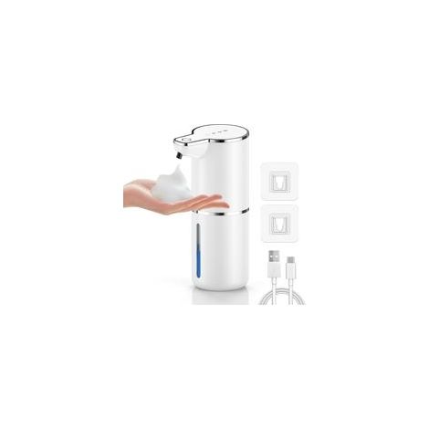 Distributeur Savon Automatique Mousse,Distributeur Savon Mural Automatique avec Capteur de Mouvement Infrarouge,4 Niveaux Réglables Soap Dispenser (1/5)