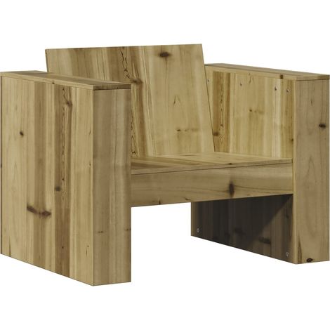 Gartensessel 79x60x62 cm Kiefernholz Imprägniert vidaXL (1/5)