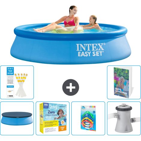 Intex Piscine Easy Set Ronde - 244x61 cm - 7-pièces S57 (1/5)