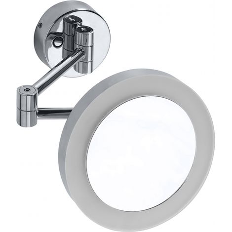 Miroir de douche grossissant mural avec LED 20 cm (1/3)