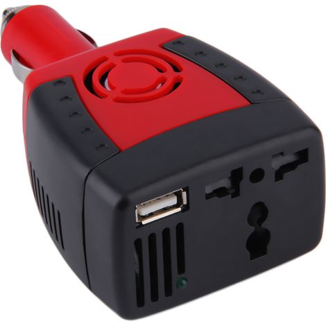 Inverter di potenza da 150 W, da 12 V CC a 220 V CA, convertitore di potenza per auto con porta di ricarica USB 2.0. (1/5)